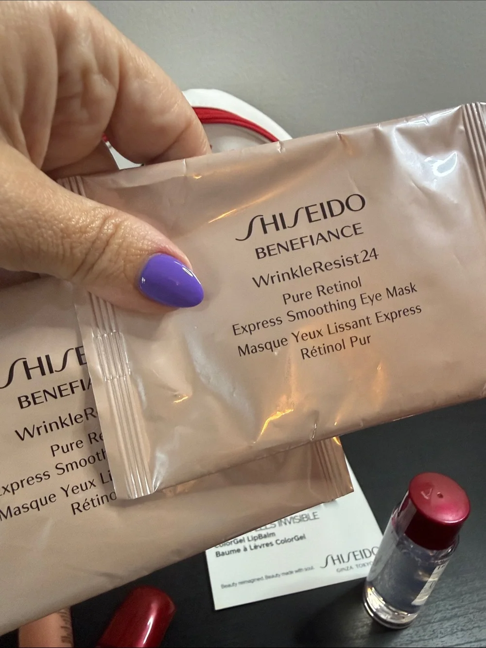 Shiseido Next Stop Ginza Cosmetic Pouch with Samples